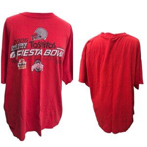 Ohio State Buckeyes T-shirt 2006 Tostitos Fiesta Bowl Short Sleeve Red Men's XLT